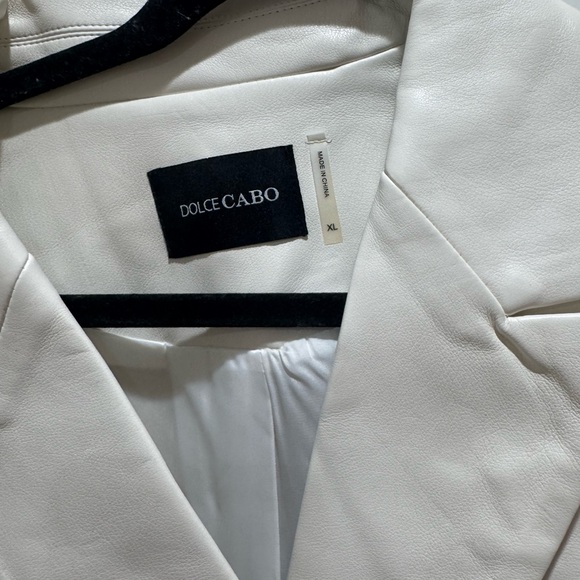 Dolche Caba Elegant White Double-Breasted Women's Blazer Size xl - Picture 8 of 13